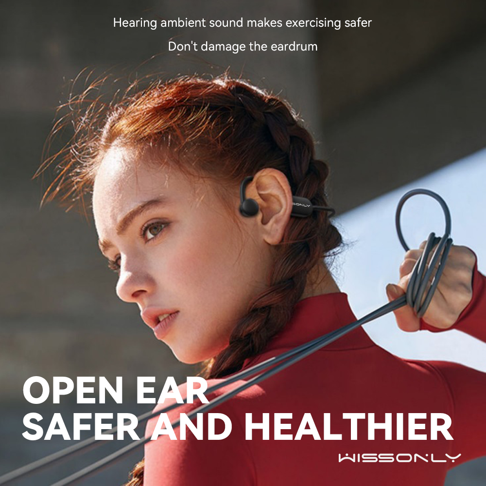 Wissonly Over Ear Bone Conduction Bluetooth Headphones-Best Wireless Headphone for Sports