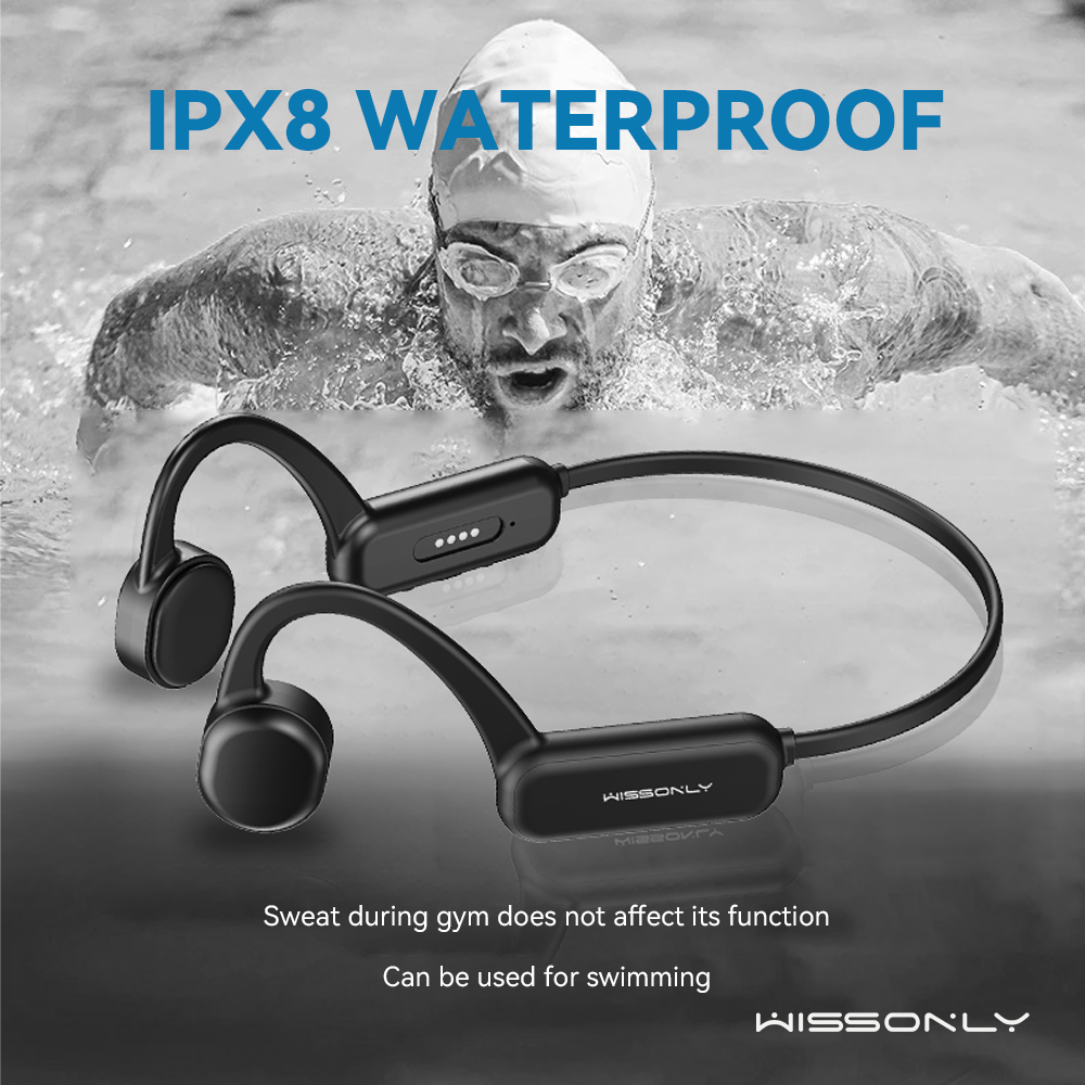 Wissonly Over Ear Bone Conduction Bluetooth Headphones-Best Wireless Headphone for Sports