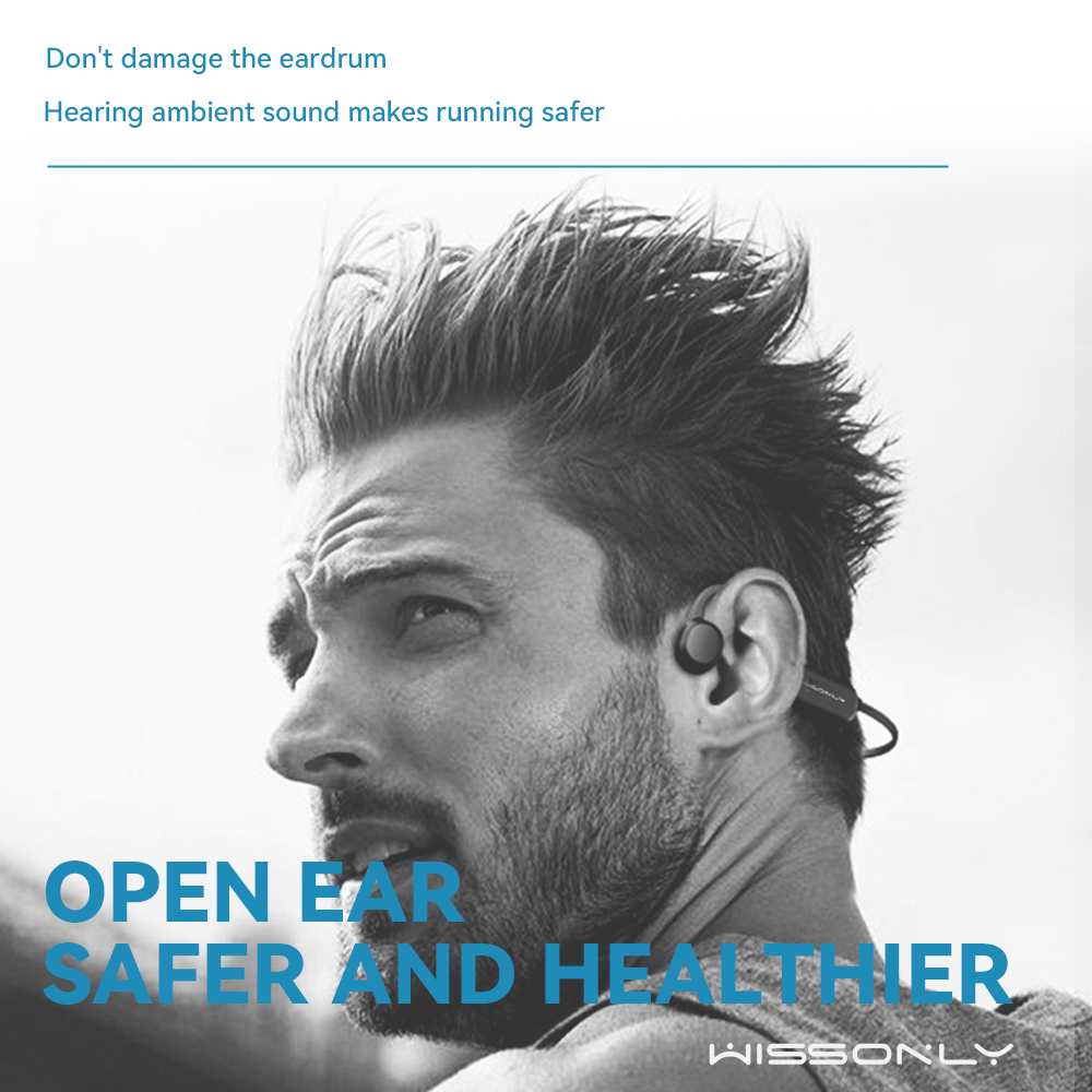 Best Wireless Bluetooth Earbud for running-Wissonly Hi Runner Waterproof Bone Conduction headphones