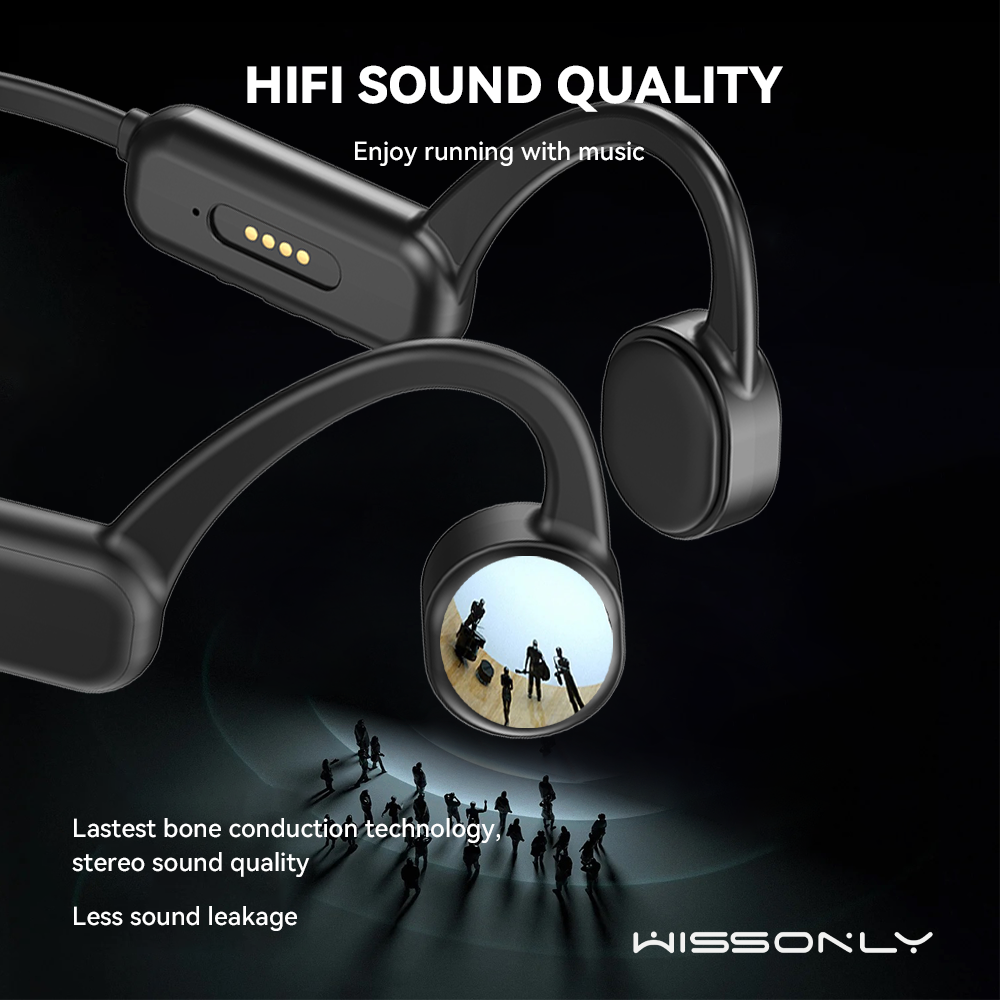 Best Bone Conduction Headset Phones for Runners-Wissonly Wireless Bluetooth Running Headsets