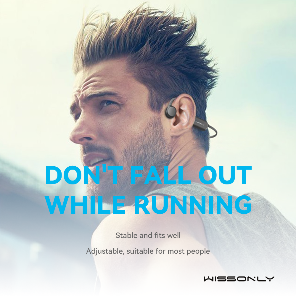 Best Wireless Headphone for Running in 2023-Wissonly Hi Runner Bluetooth Bone Conduction Headphones for Runners