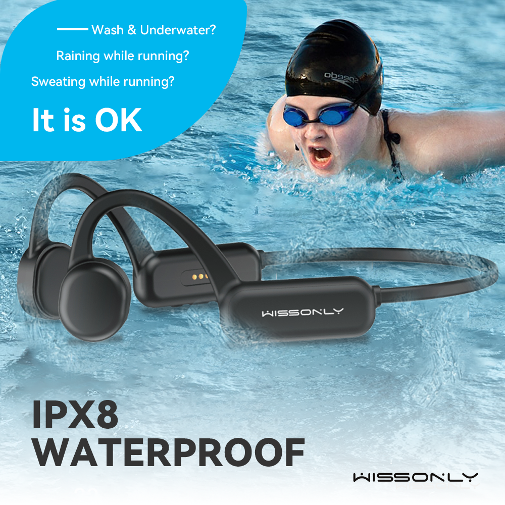 Best Wireless Headphone for Running in 2023-Wissonly Hi Runner Bluetooth Bone Conduction Headphones for Runners