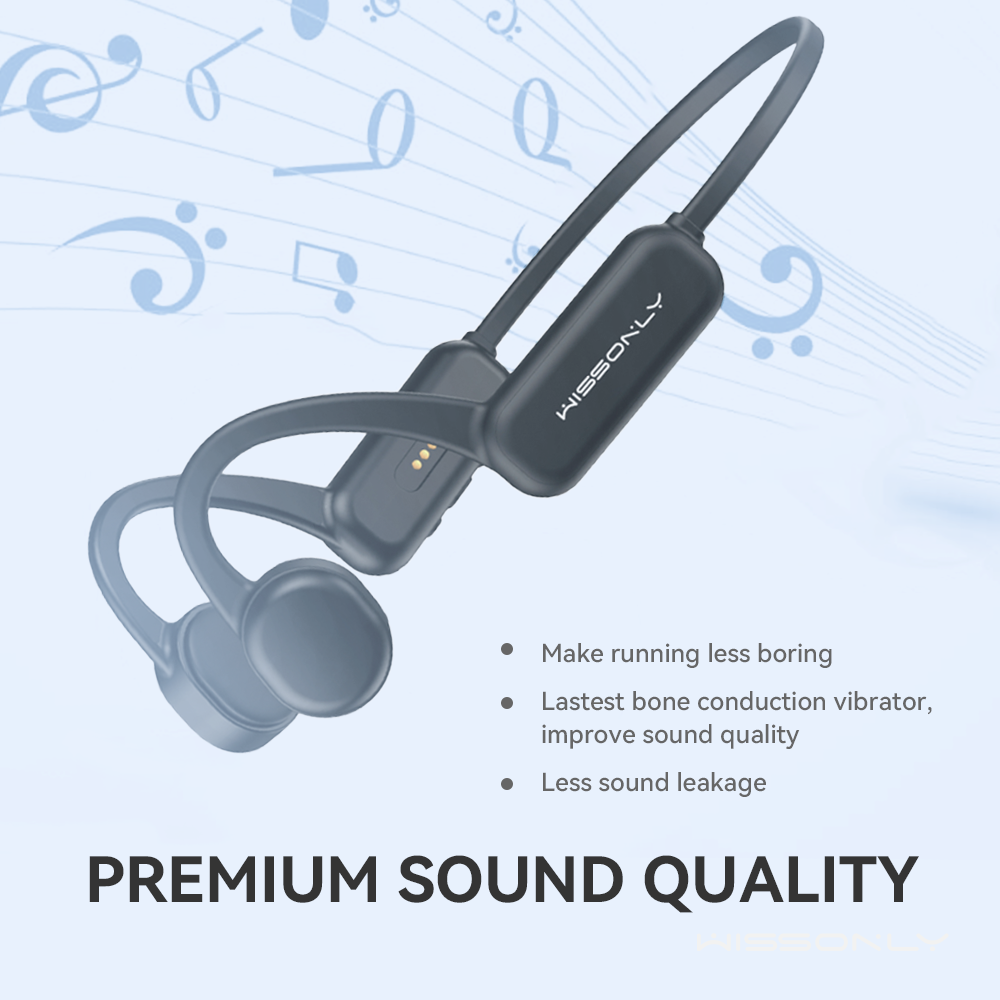 Best Wireless Headphone for Running in 2023-Wissonly Hi Runner Bluetooth Bone Conduction Headphones for Runners