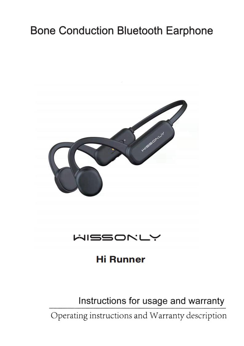 Wissonly Hi Runner Bone Conduction headphones Manual