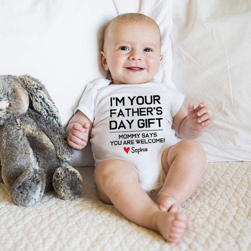 Father's Day Gift Personalized Baby Onesies