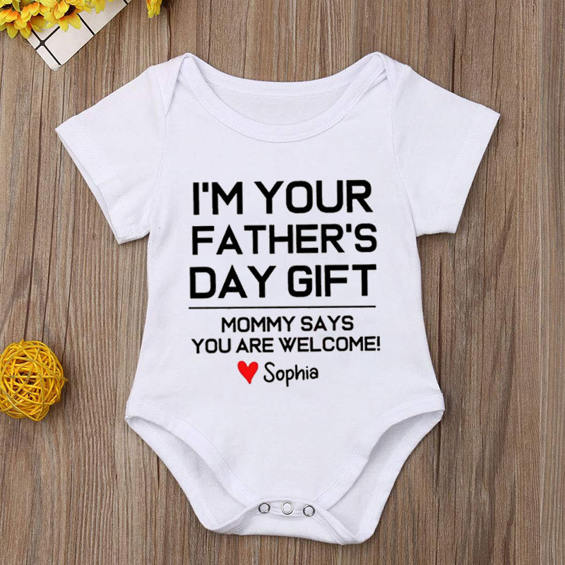 Father's Day Gift Personalized Baby Onesies