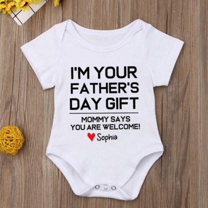 Father's Day Gift Personalized Baby Onesies