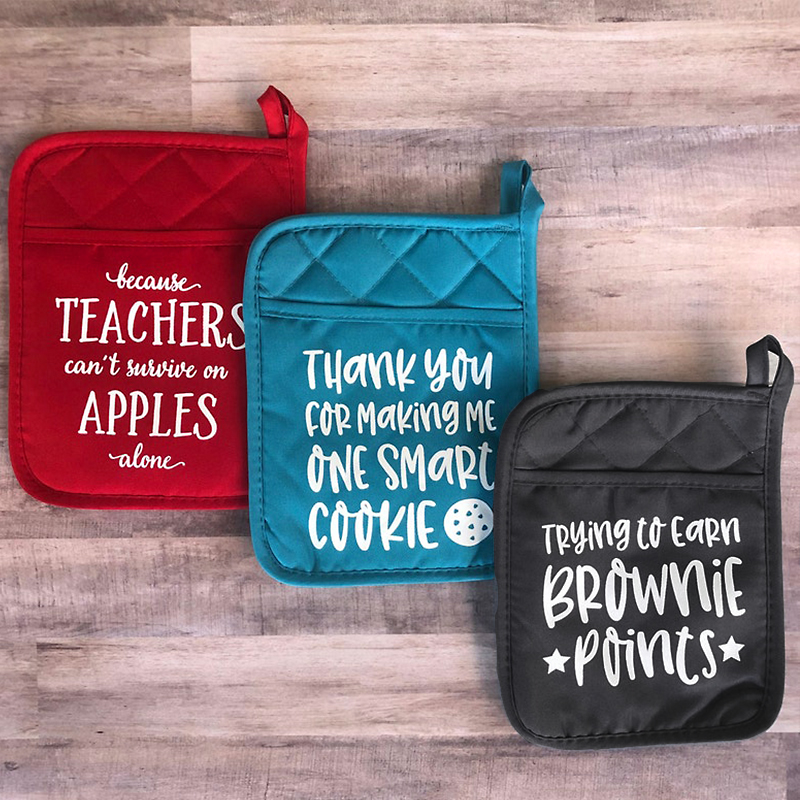 Oven Mitt Potholder Pot Holder Teacher Appreciation Gift