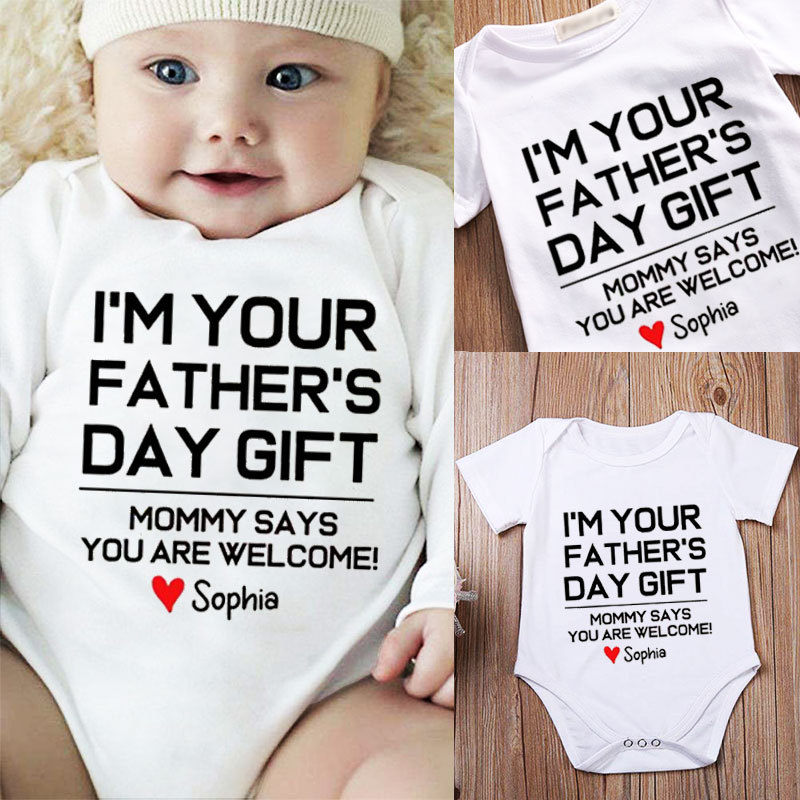 Father's Day Gift Personalized Baby Onesies