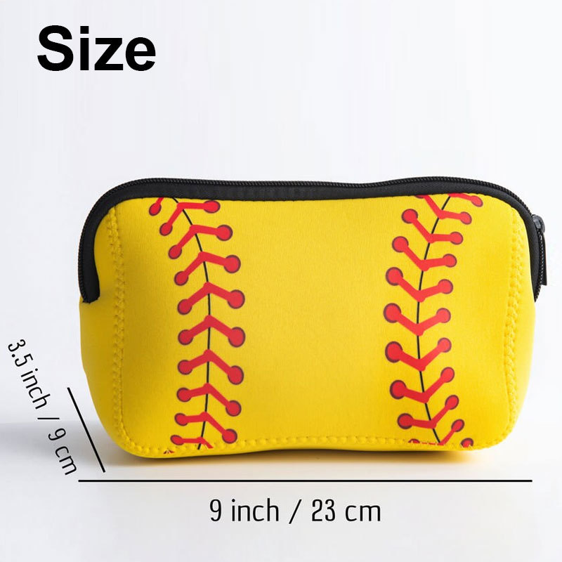 Softball Gift for Girls, Personalized Baseball Makeup Bag