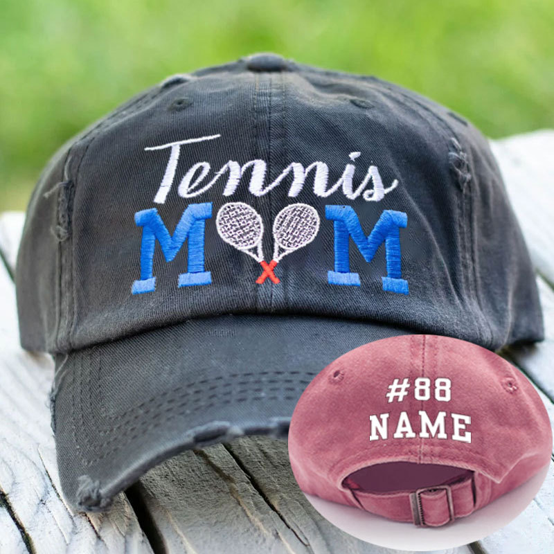 Tennis Mom Ponytail Hat Tennis Gifts Personalized Tennis Hat