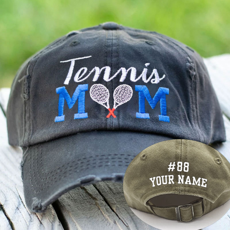 Tennis Mom Ponytail Hat Tennis Gifts Personalized Tennis Hat