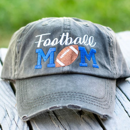 Football Mom Baseball Cap Women's Football Hat Gameday Hat