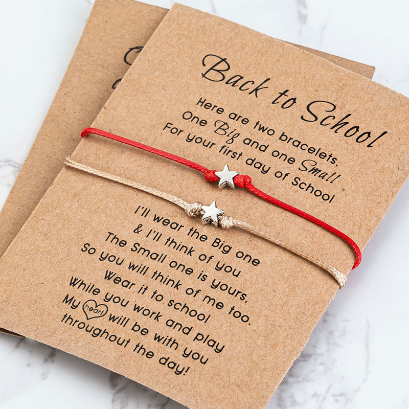 Back to School Bracelet Mommy and Me Bracelets Anxiety Separation Bracelet