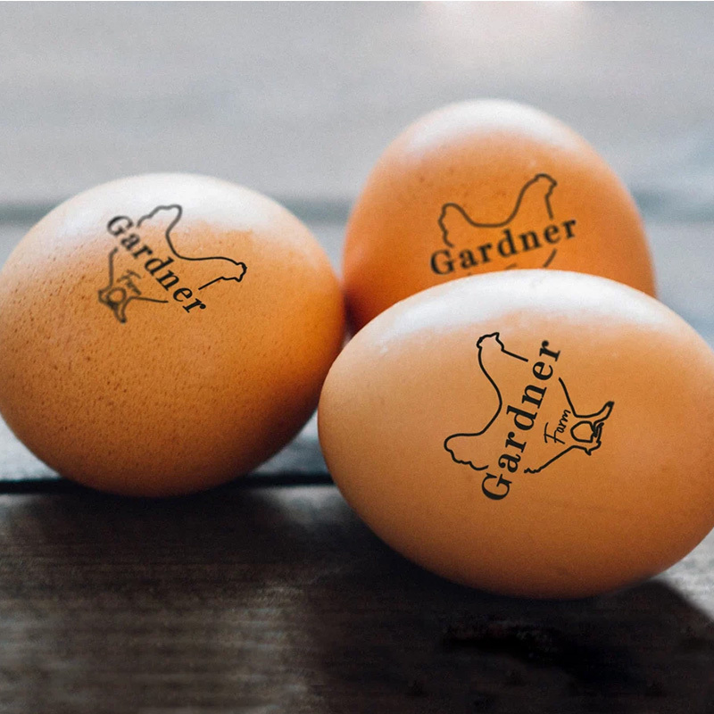Custom Egg Stamp Farm Egg Label with 29 Designs