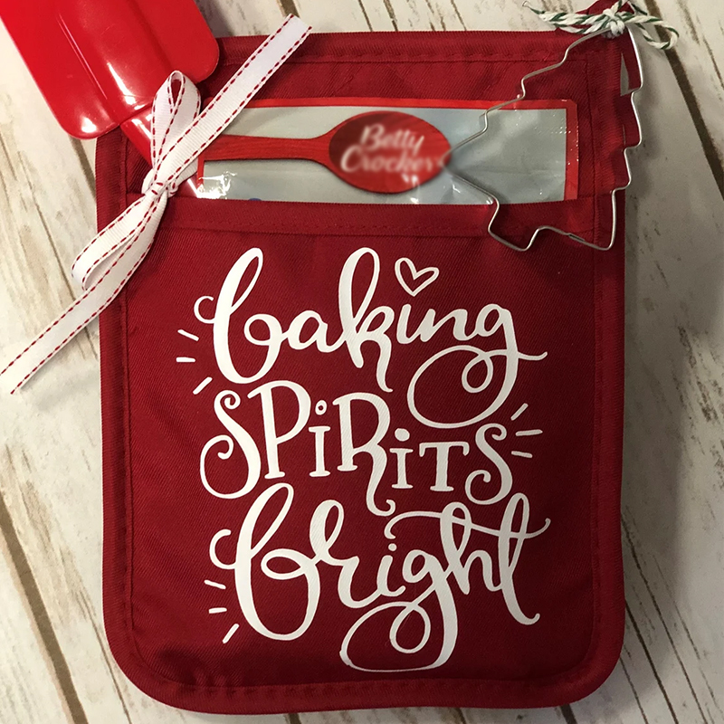 Potholder Neighbor Gift Oven Mitt Holiday Cookie Gift