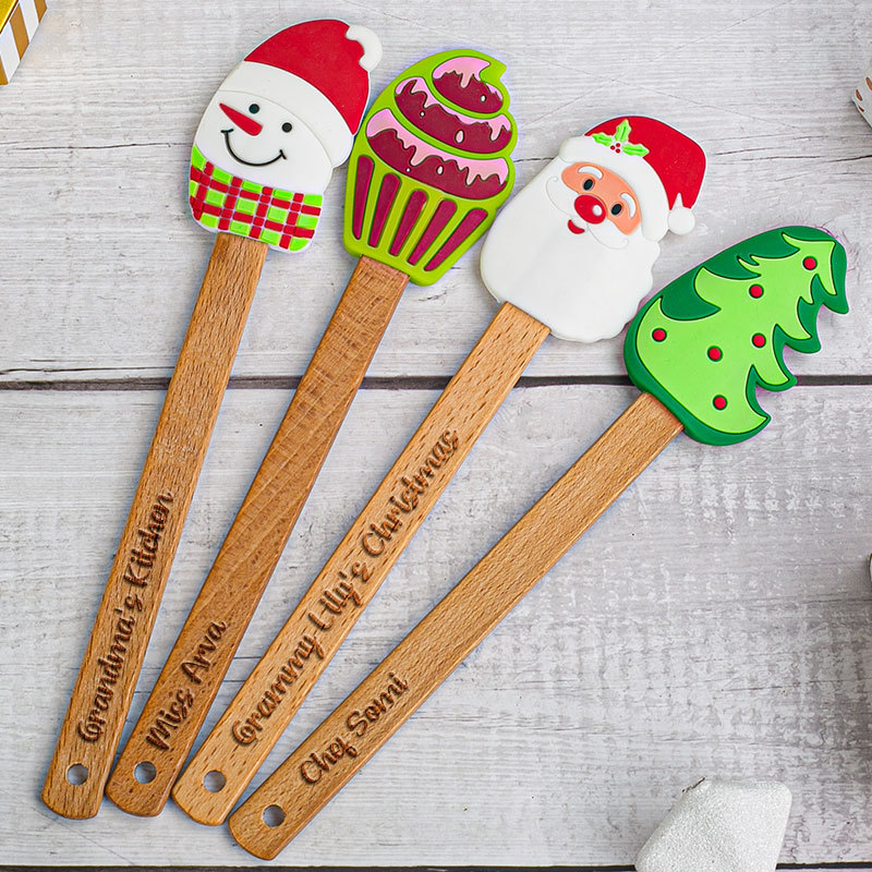 Personalized Engraved Spatula, Christmas Cooking Gift