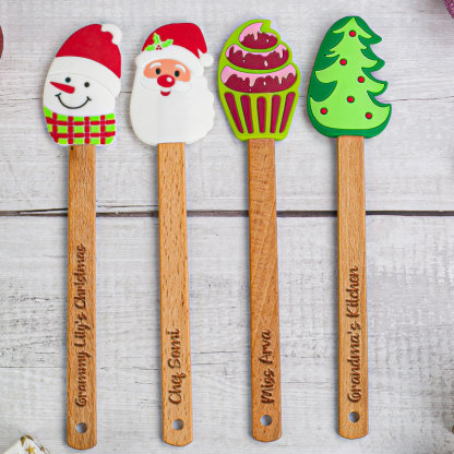 Personalized Engraved Spatula, Christmas Cooking Gift
