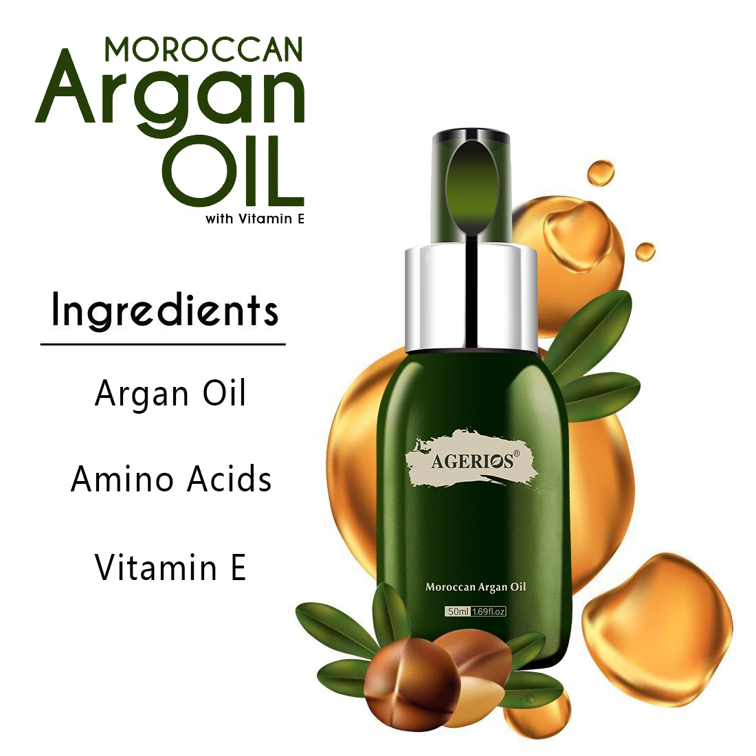 AGerios Organic Morocco Argan Oil 50ML