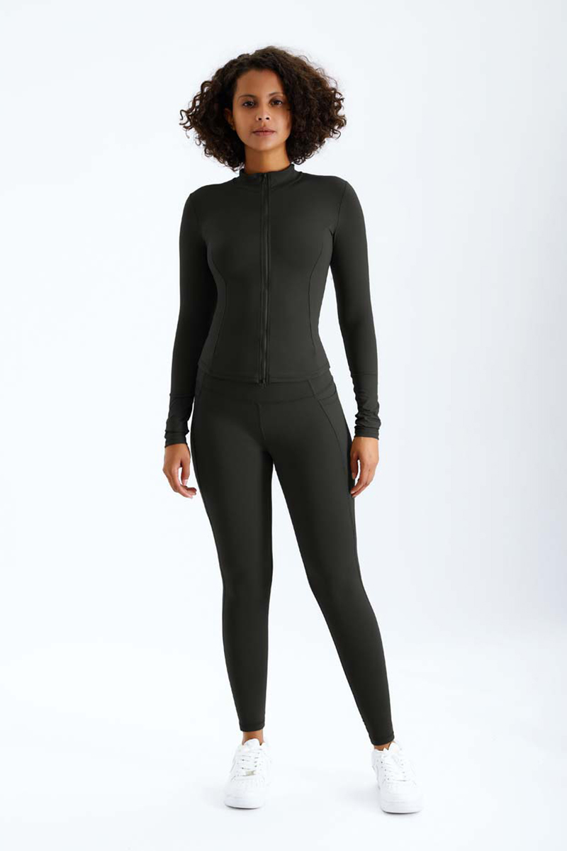 Allecco™ Body Elastic Shaping Jacket Suit-Black