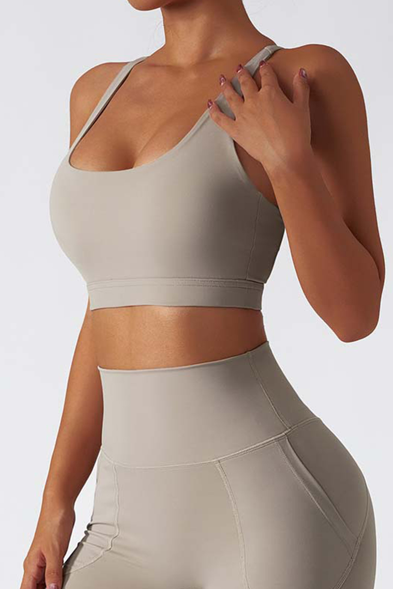 Allecco™ Casual Sports Bra-Ash