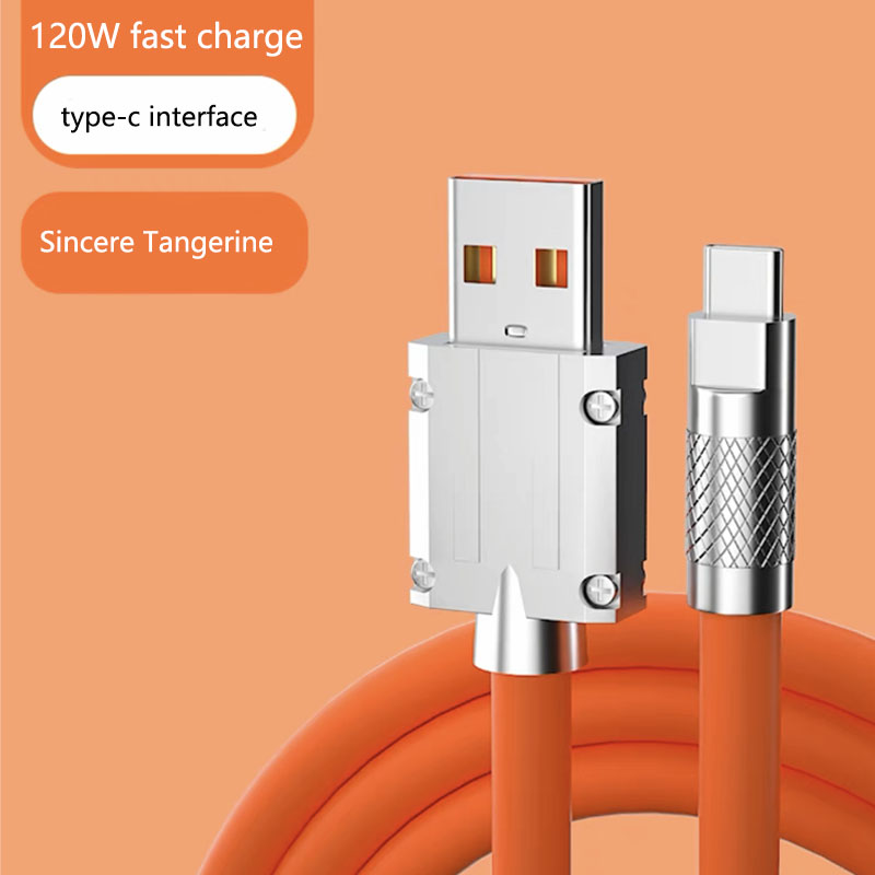 120W uper fast charging type-c Lightning Micro data cable for Android