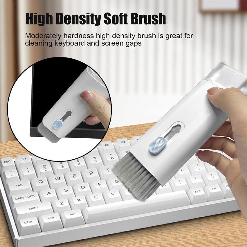G-OUSSVE｜7 in 1 Cleaner Kit, Keyboard Cleaner Kit with Brush, 3 in 1 Cleaning Pen for Airpods Pro, Multifunctional Cleaning Kit for Earphone, Keyboard, Laptop, Phone, PC Monitor-BGOODSHOP