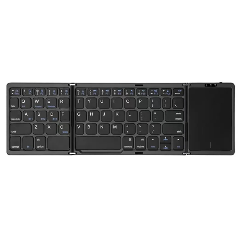 Wireless Bluetooth three side folding keyboard, common to Apple Androi