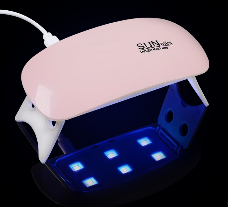 Nail Art Mouse lamp, Mini USB phototherapy Machine, Nail Polish Glue Dryer, LED Portable Baking Light Therapy lamp 