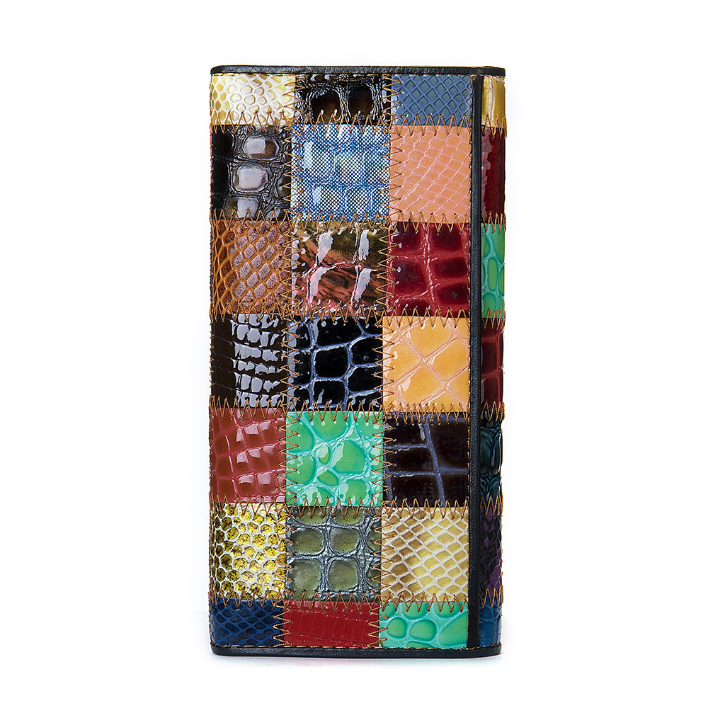 НОВО - Бохемски портфейл от телешка кожа