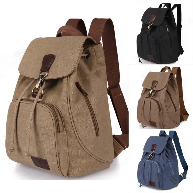 Модна дамска ретро платнена раница