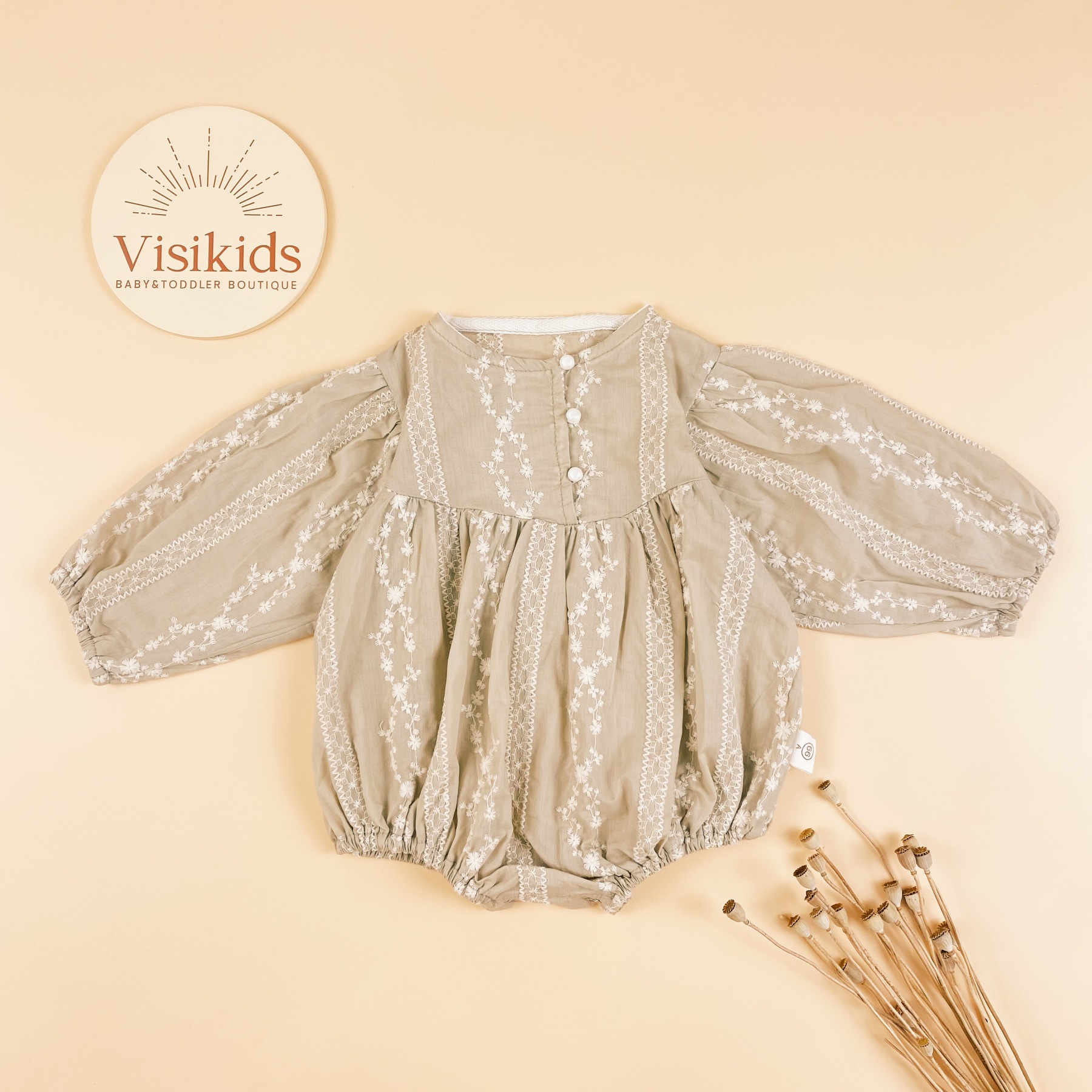 Baby Cotton Linen Rompersvisikids