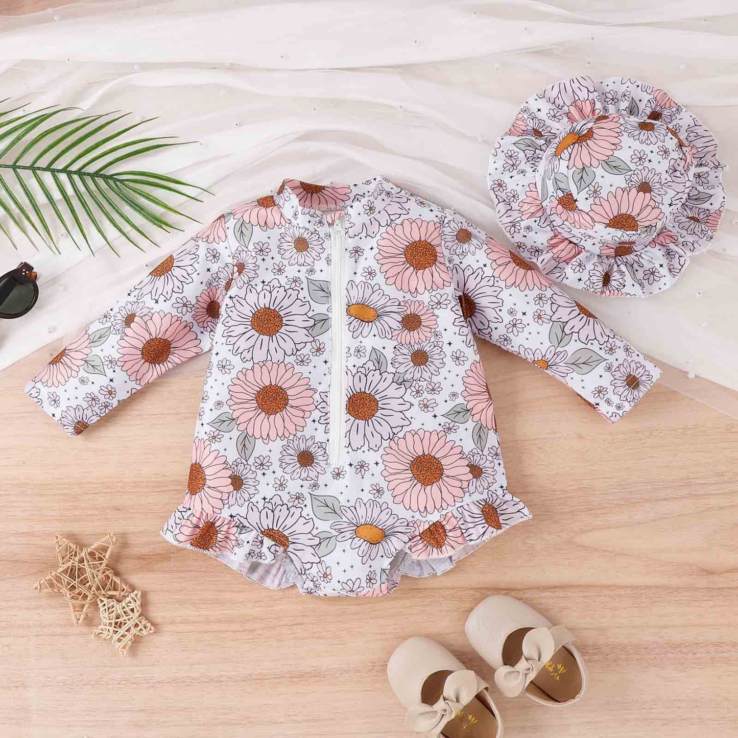 Toddler Girl Floral Swimsuit