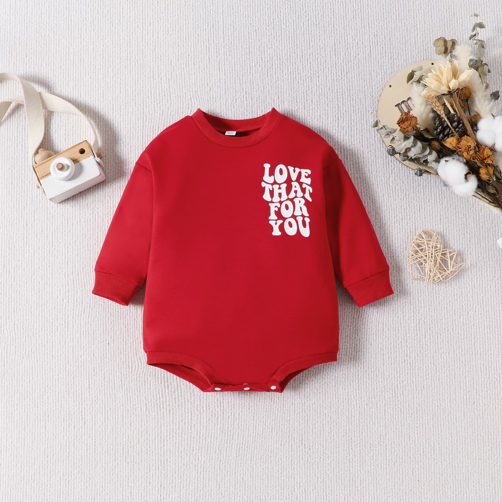Baby Christmas Love That For You Romper