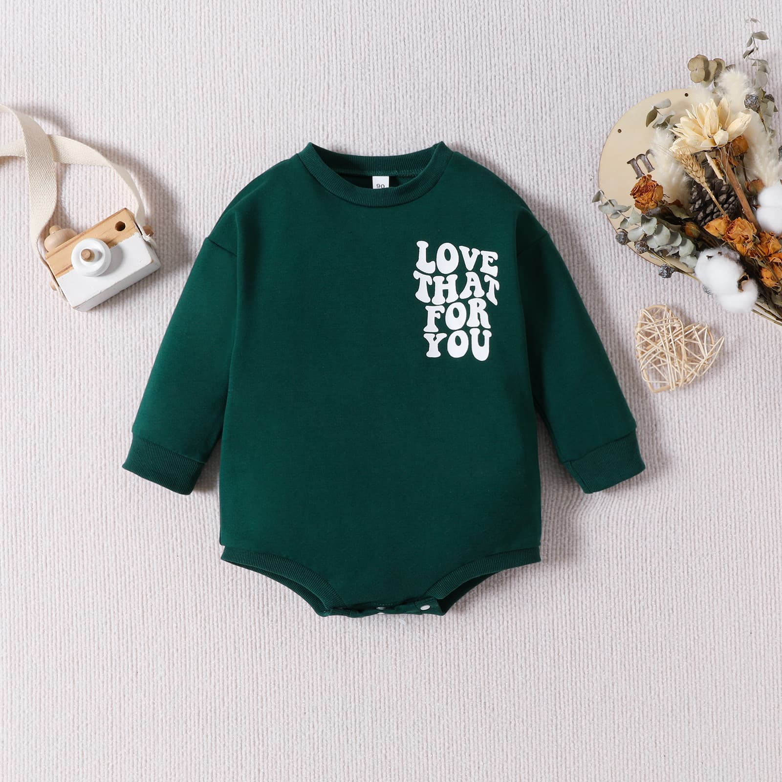 Baby Christmas Love That For You Romper