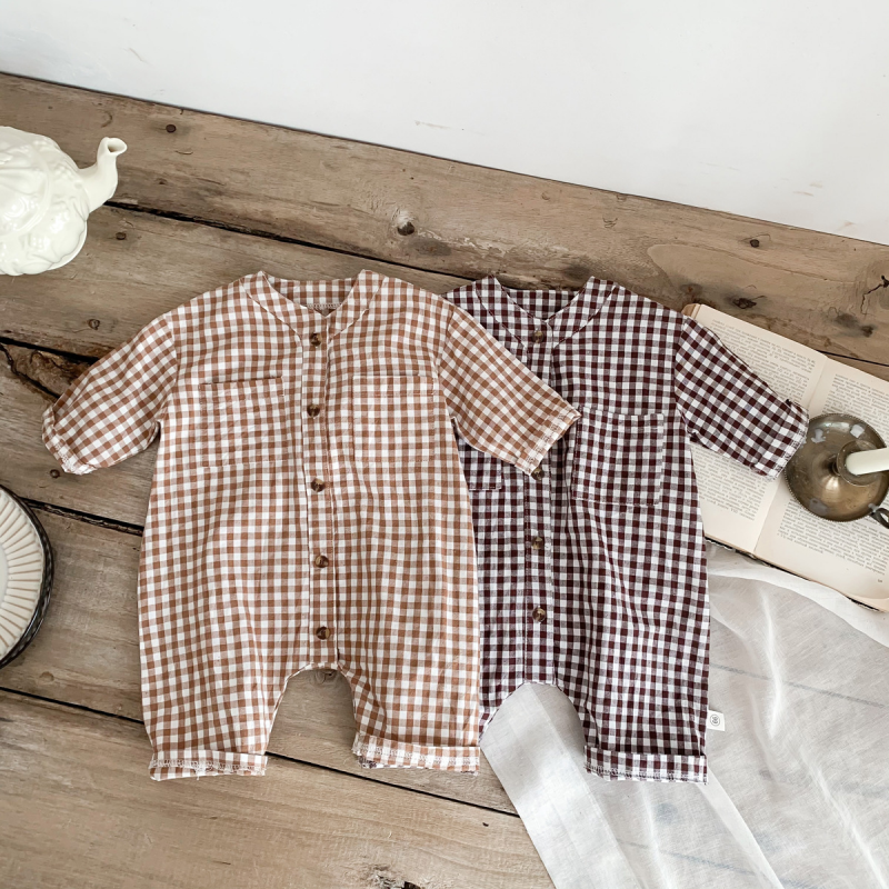 Baby Soft Checkered Jumpsuit
