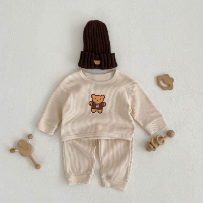 Baby Bear Embroidered Set