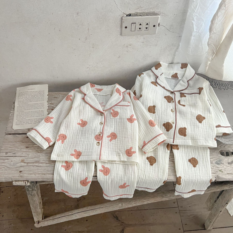 2pcs Animal Toddler Pajamas Suit