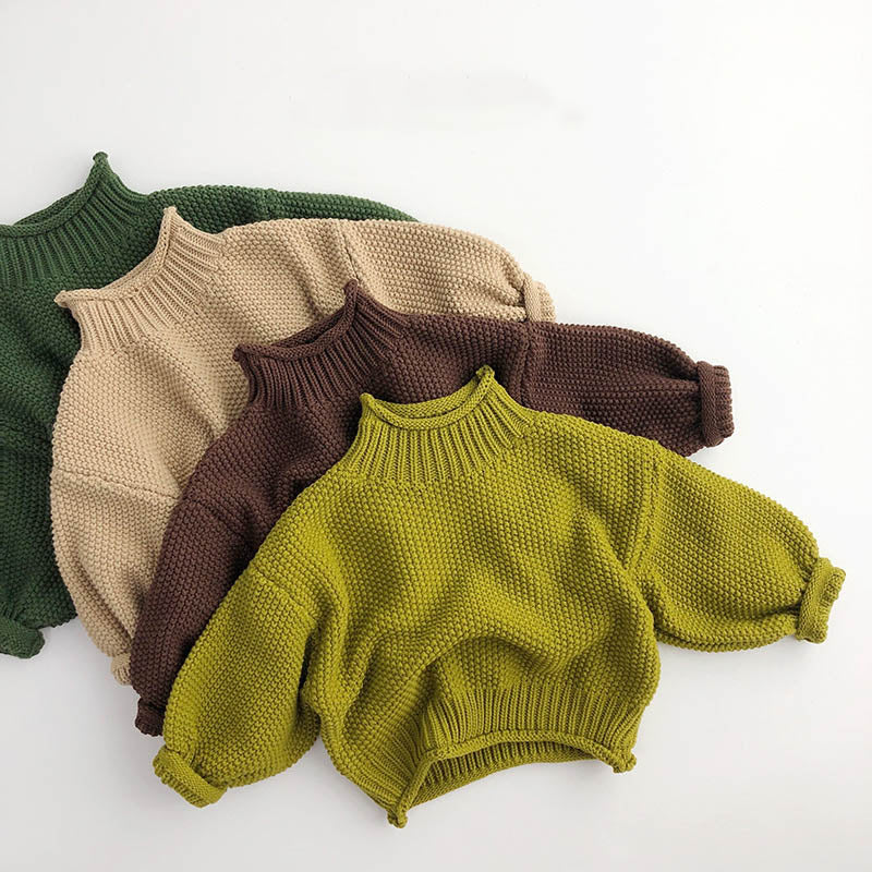 Toddler Solid Color Sweaters