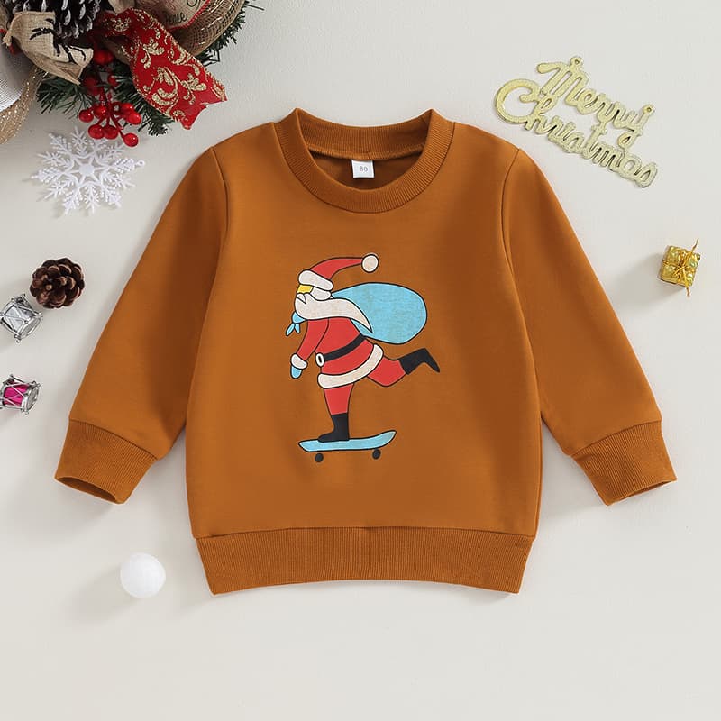 Baby Christmas Print Sweatshirt