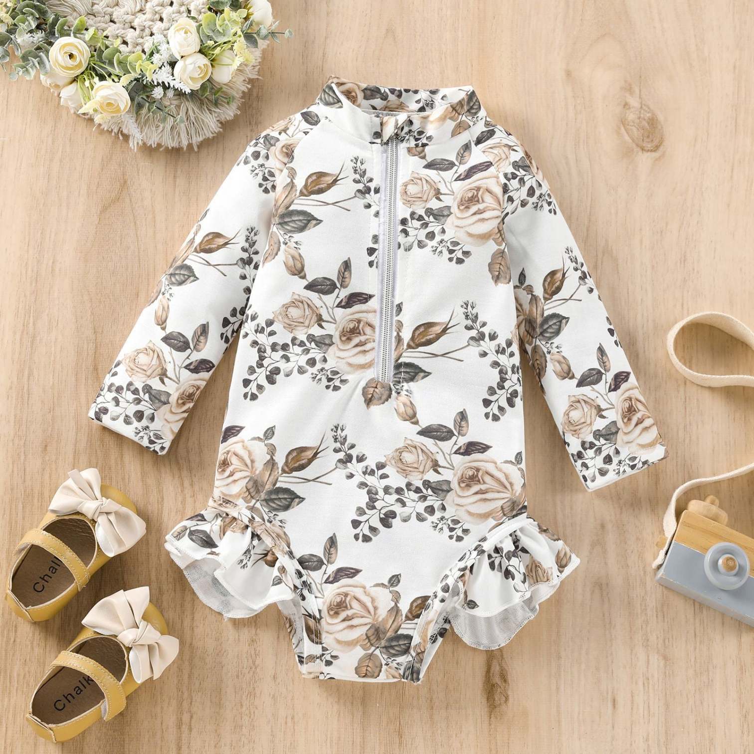 Baby Floral Print Swimwear