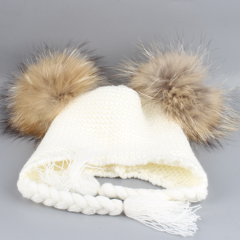 Baby Winter Knit Ball Hat-visikids