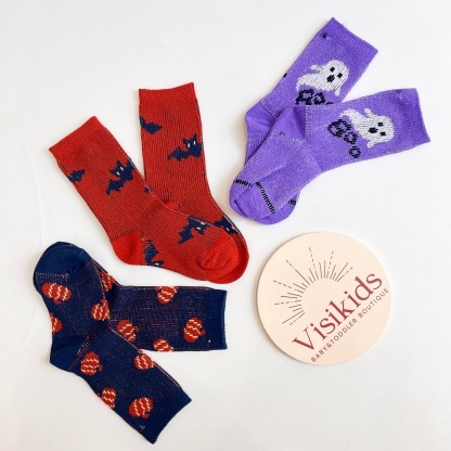 Toddler Halloween Cotton Socks
