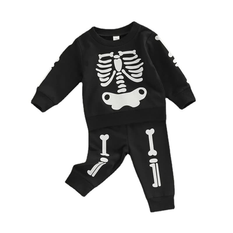 Newborn Baby Halloween Skull Set