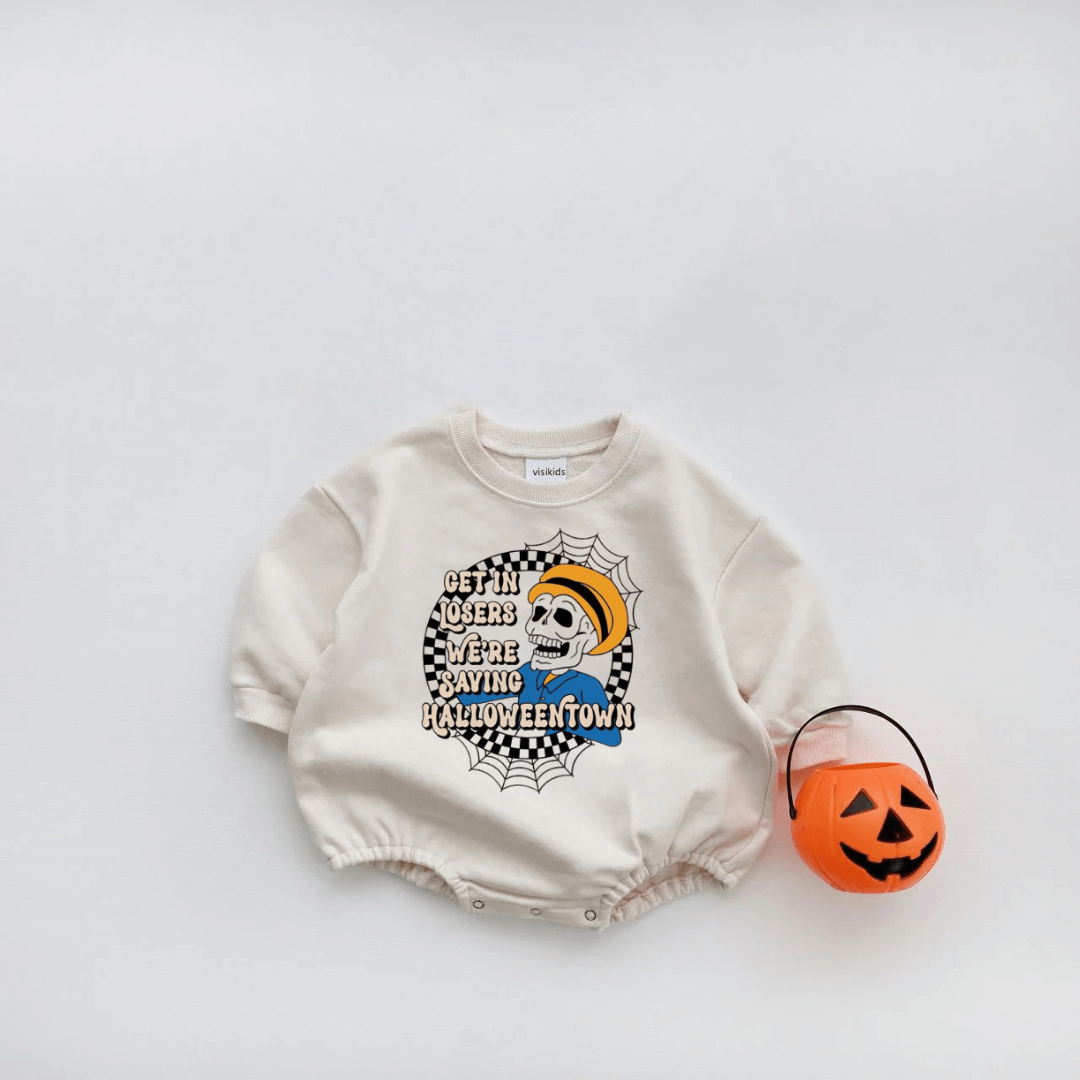 Baby Get In Losers We're Saving Halloweentown Romper