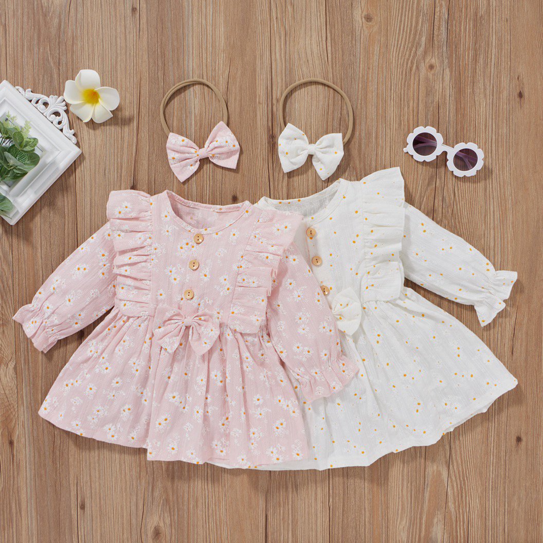 2-Piece Little Daisy Long Sleeve Dress-visikids