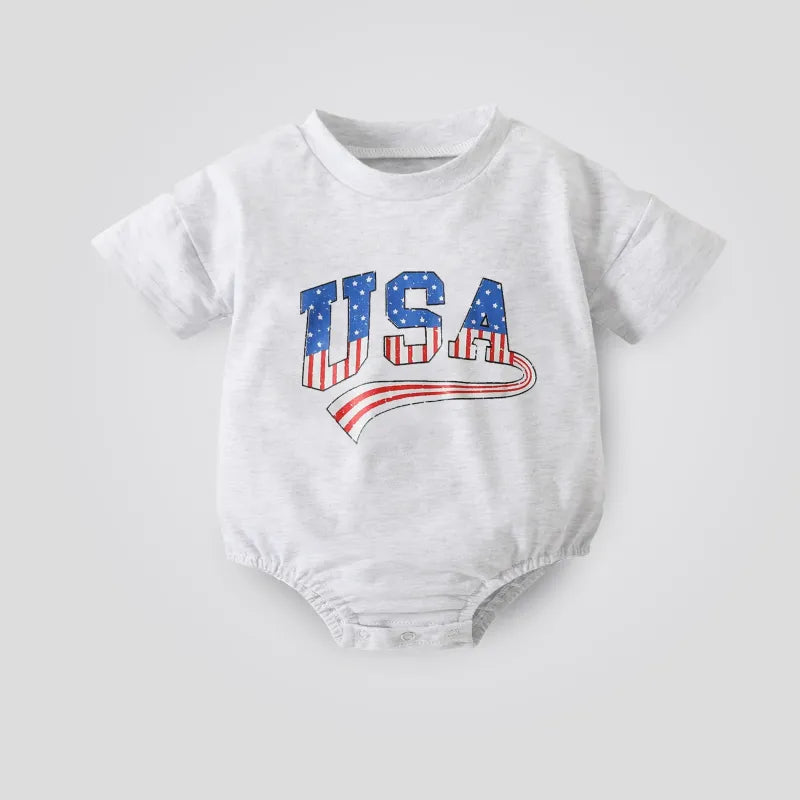 Baby USA Print Romper