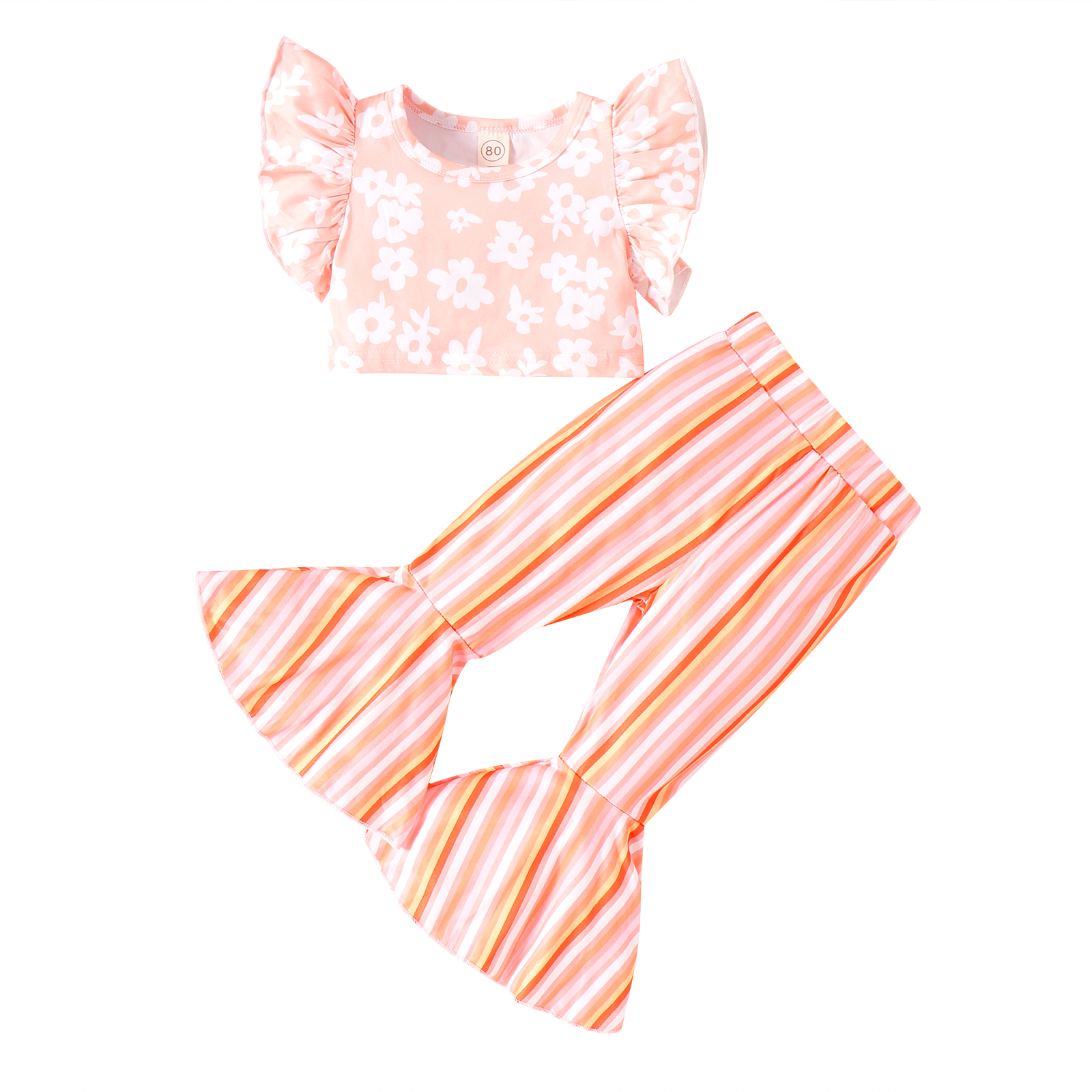 Toddler Girl Striped Set