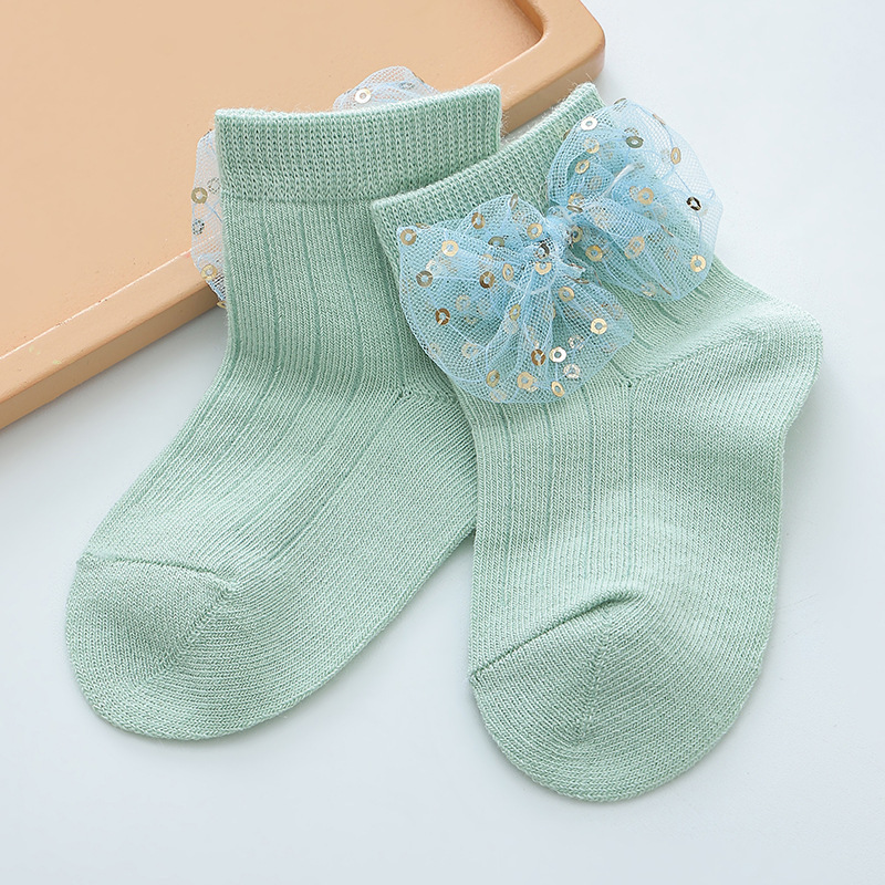 Baby Lace Bowknot Princess Girls Socks
