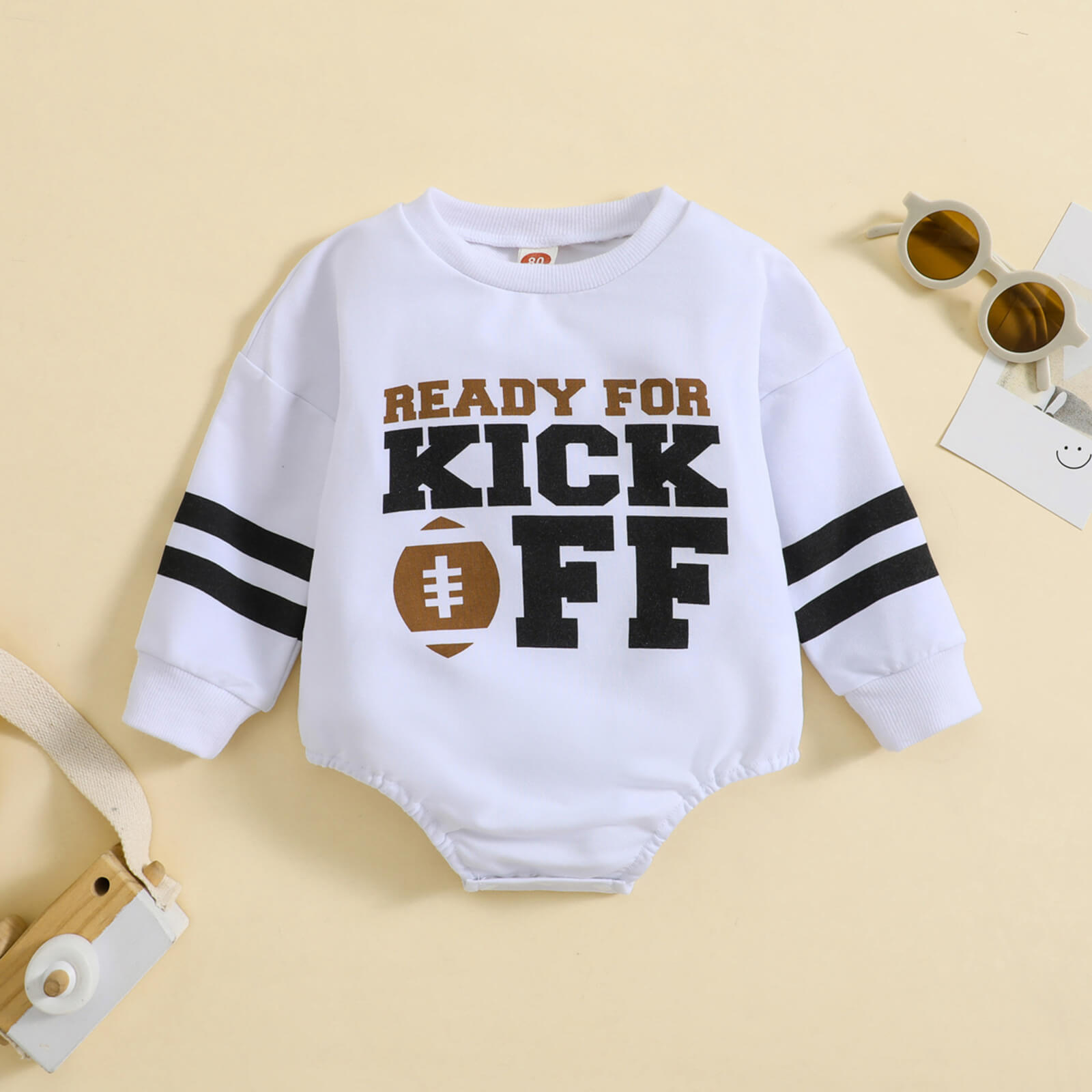 Baby Ready For Kick Off Romper
